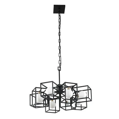 Plaza Eight Light Pendant in Carbon/Havana Gold (137|325C08CBHG)