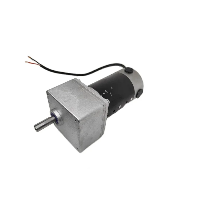 PMDC Inline 93 Geared DC Motor 12V to 180V DC 1/4 HP Industrial Gearbox – RPM Range 30 to 300