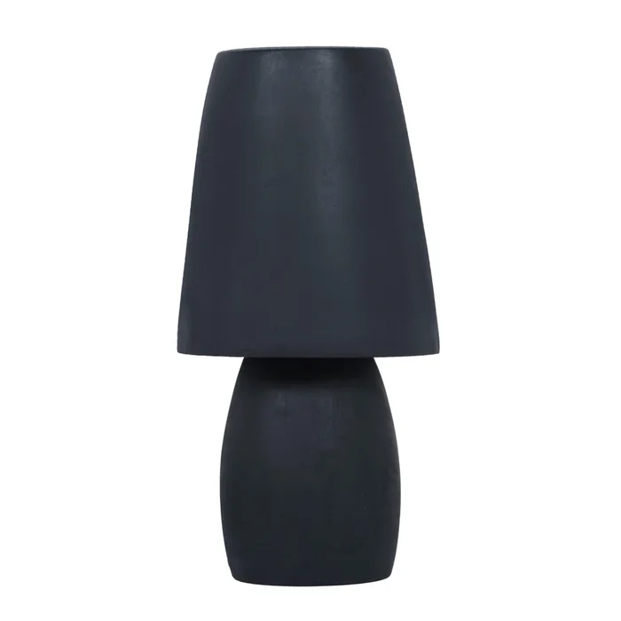 porcini blue terracotta table lamp