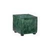 Powell Decter Leather Ottoman Green D1464S21GRN