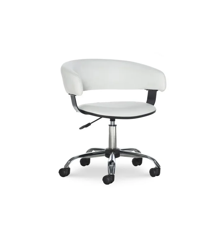Powell Devan White PU Barrel Abs Office Chair 14B2010W