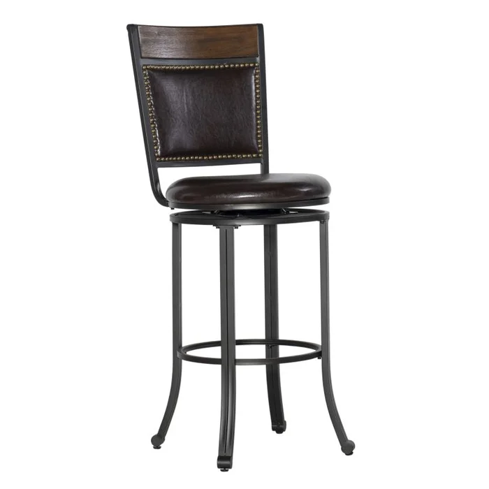 Powell Franklin Brown Swivel Barstool 15D2020BS