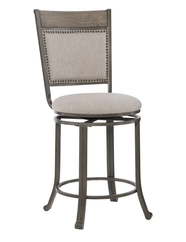 Powell Franklin Counter Stool Pewter D1283B19CS