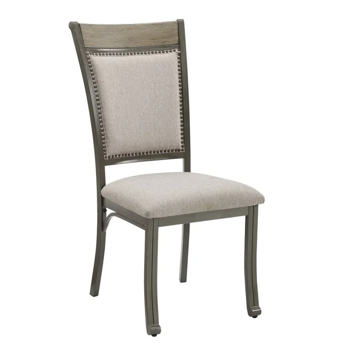 Powell Franklin Side Chair Pewter (Set of 2) D1283B20SC