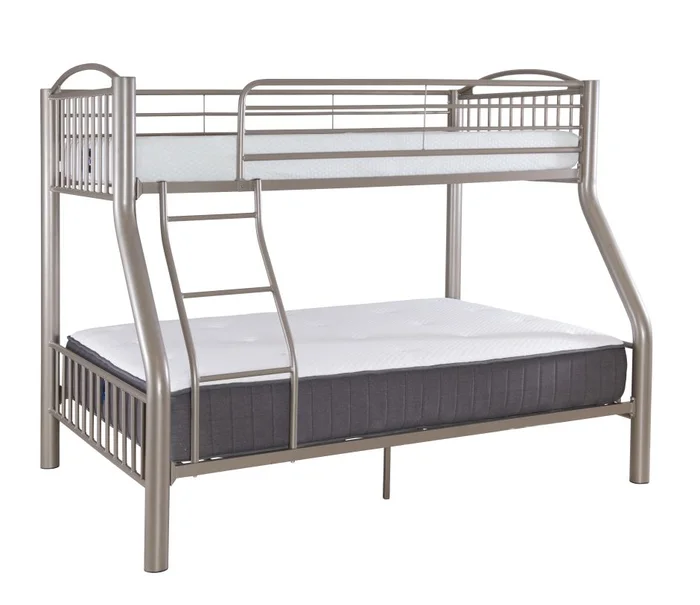 Powell Heavy Metal Pewter Twin over Full Bunk Bed 941-192