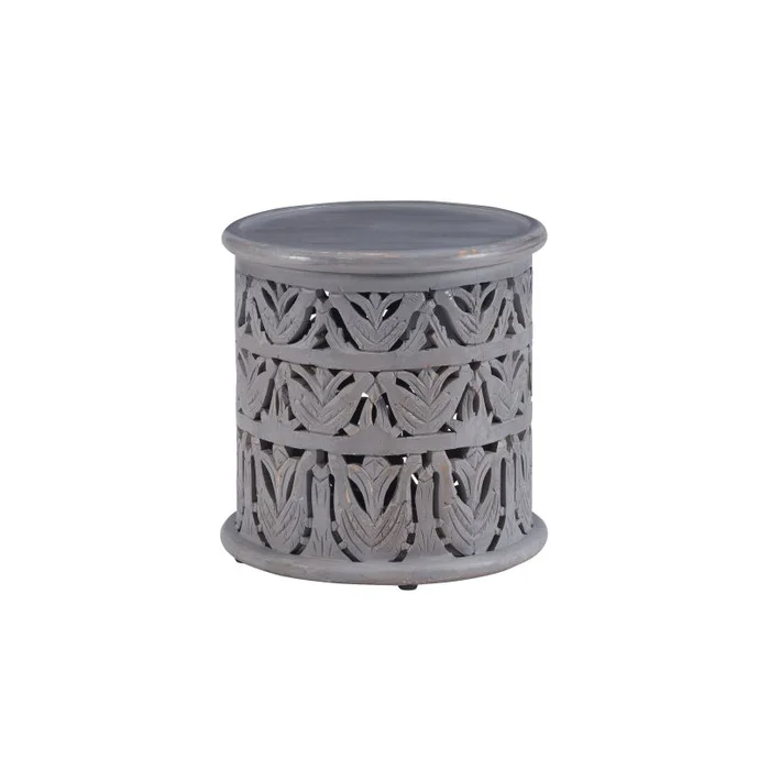 Powell Indie Side Table Light Gray D1428A21STLGRY