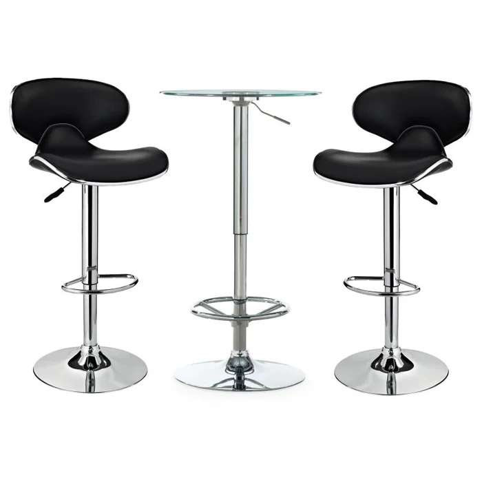 Powell Jenna Adjustable 3Pc Pub Set Black D1453B21PC3B