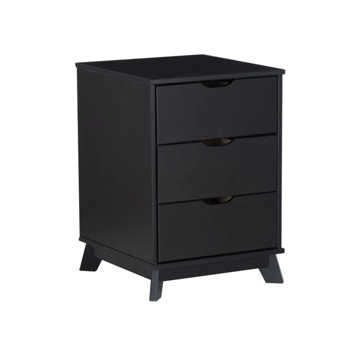 Powell Polly 3 Drawer Nightstand Black D1507R23NS3BLK