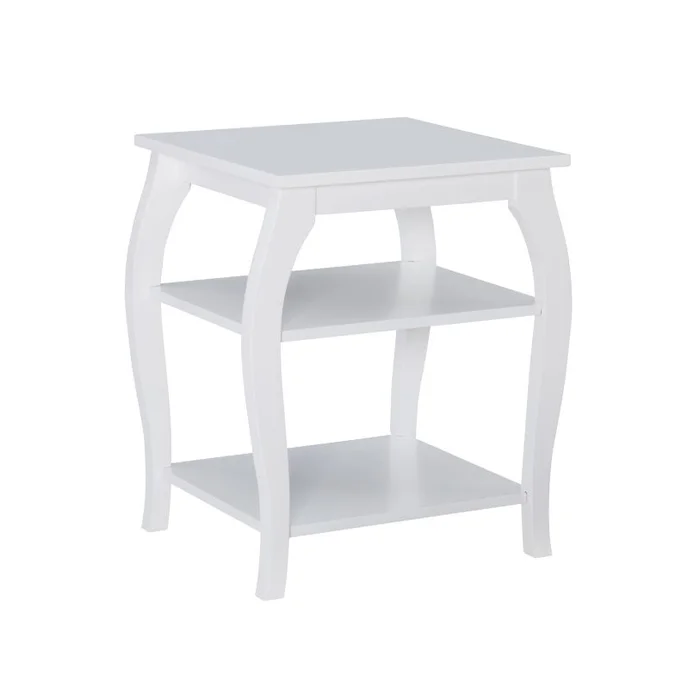 Powell Prismatic Side Table White D1363A20W