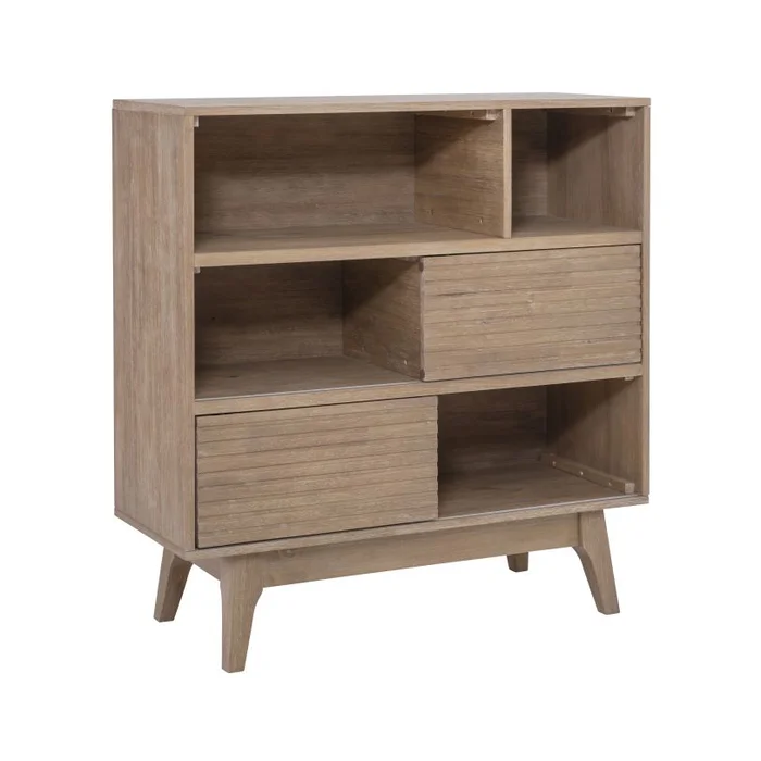 Powell Ripples Bookcase Natural D1357A20NB