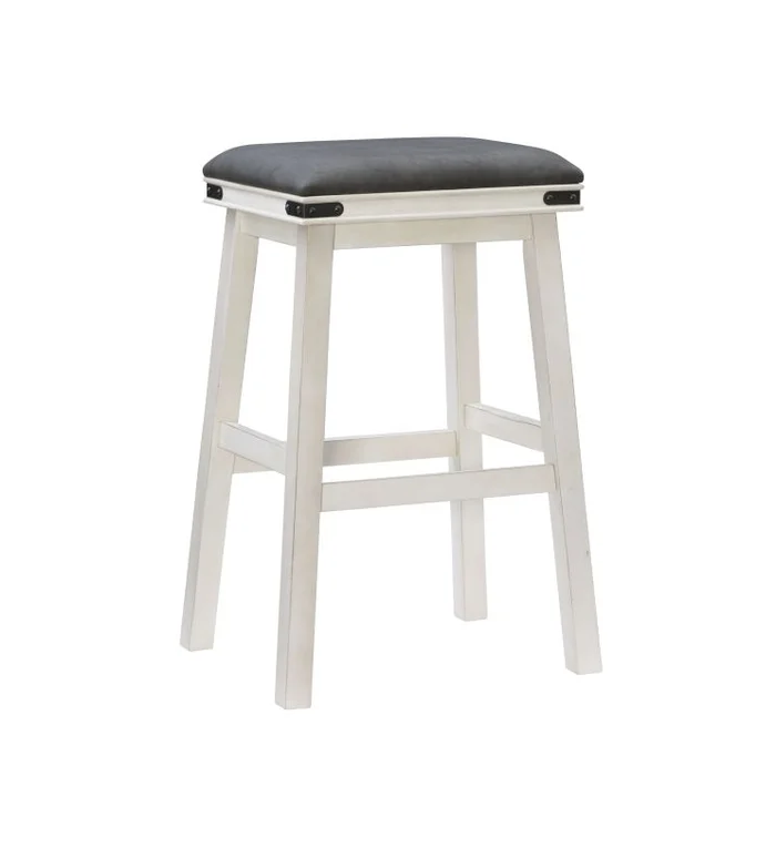 Powell Serrano Barstool White D1123B17BSW