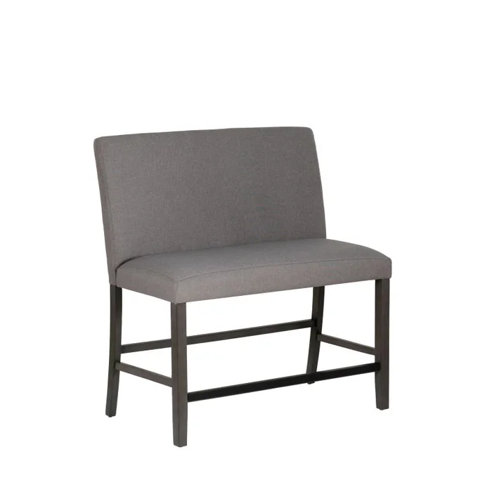 Powell Spiva Counter Bench with Back Grey D1540LDGRYBB