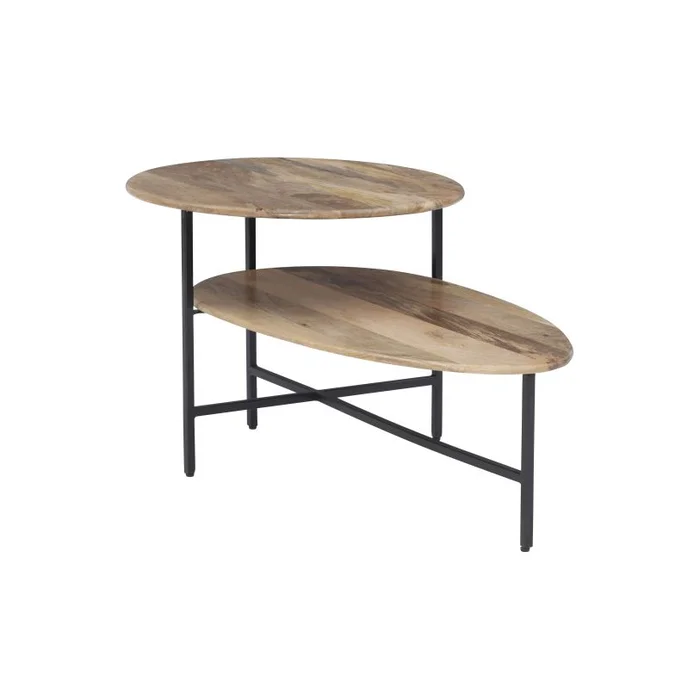 Powell Tavin Two Tiered Coffee Table Natural Black D1326A20CTNAT