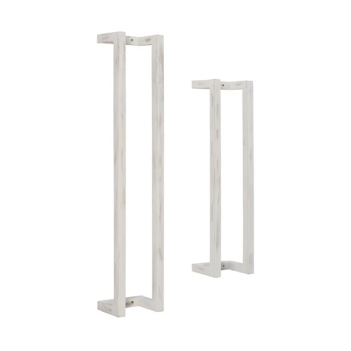 Powell Tesni Wood Towel Rack 2Pk White D1426A21WH