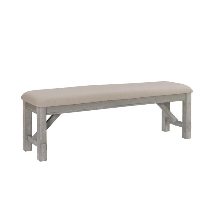 Powell Turino Weathered Grey Dining Bench 457-260B