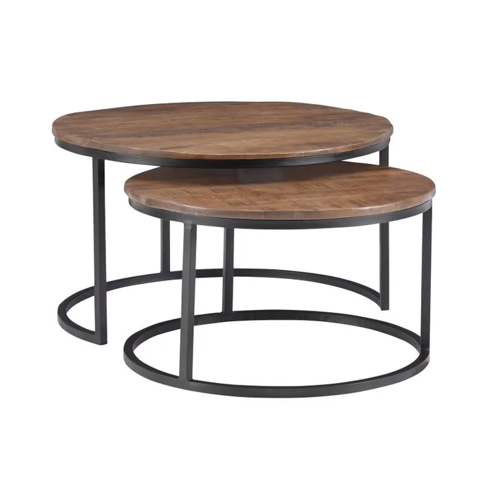 Powell Weston Nesting Coffee Tables Brown D1410A21BR