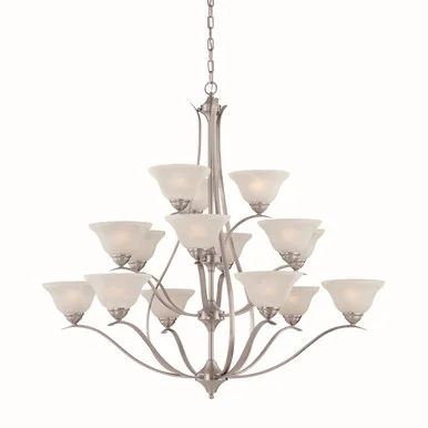 Prestige 15 Light Chandelier in Brushed Nickel (45|TK0023217)