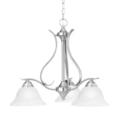 Prestige Three Light Chandelier in Brushed Nickel (45|SL863378)