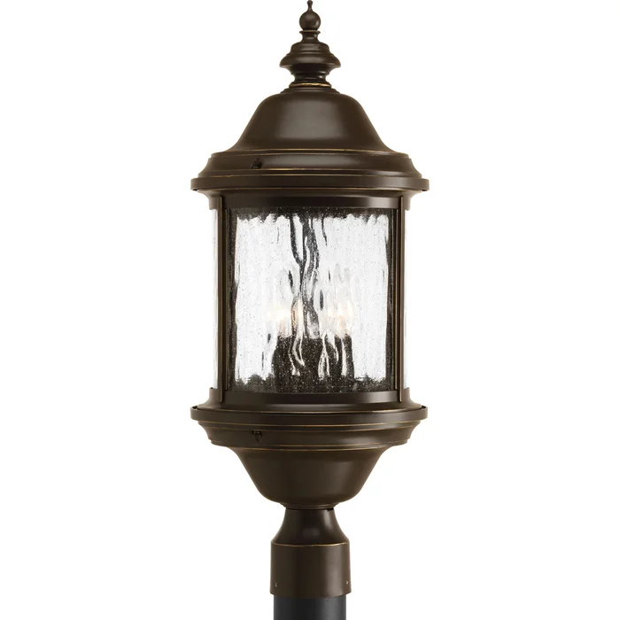 Progress Ashmore 3-LT Outdoor Post Lantern – Antique Bronze – P5450-20