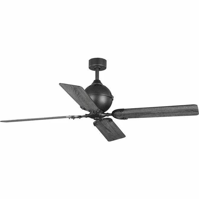Progress Lighting P250010-080 Royer Forged Black 56″ Ceiling Fan