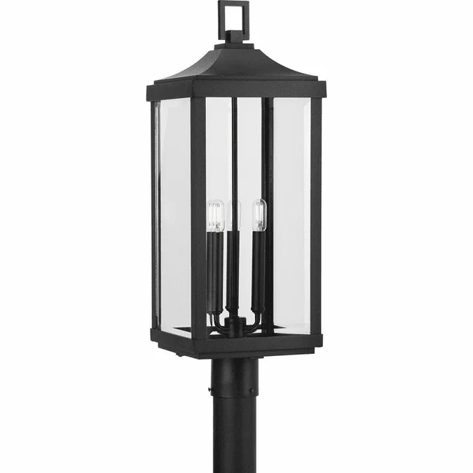 Progress Lighting P540004-031 Gibbes Street Contemporary Textured Black Outdoor Post Lighting