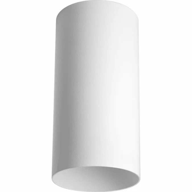 Progress Lighting P5741-30/30K Cylinder White LED 6″ Outdoor Overhead Light Fixture