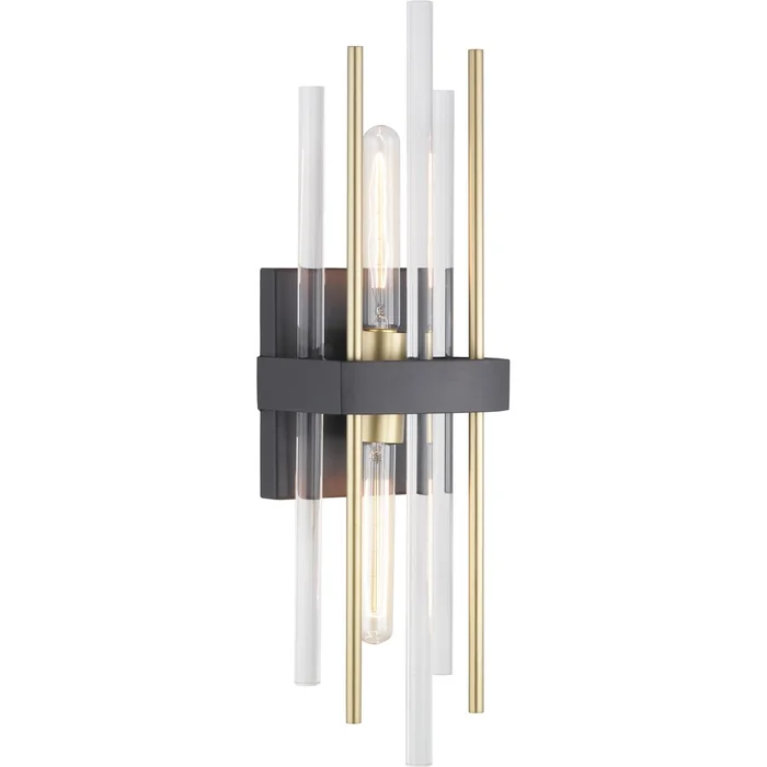 Progress Orrizo Collection 2-LT Wall Sconce – Black – P710063-031