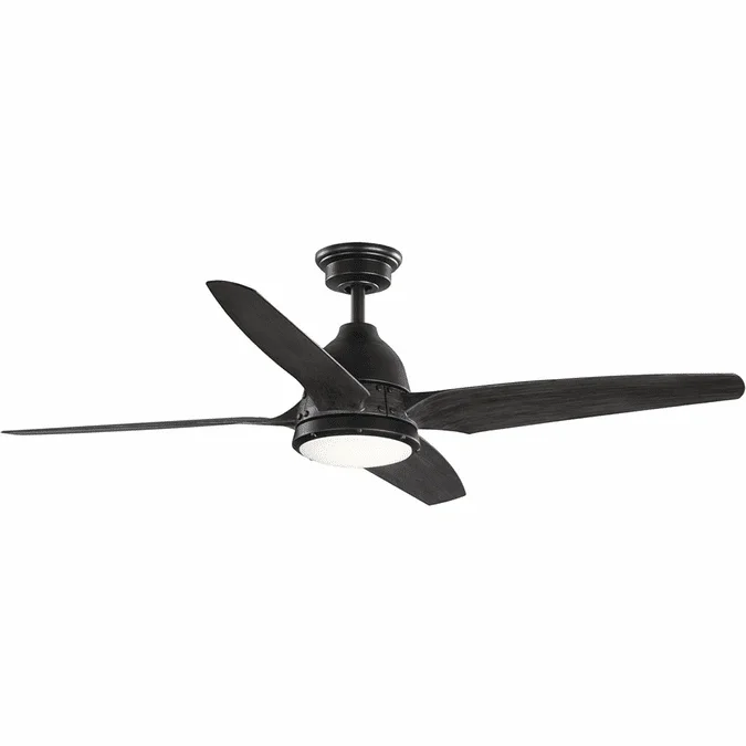 Progress P250009-182-30 Alleron Flat Black LED 56″ Home Ceiling Fan