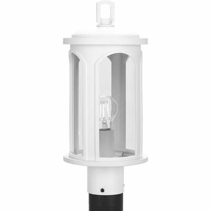 Progress P540033-028 Gables Satin White Post Light Fixture
