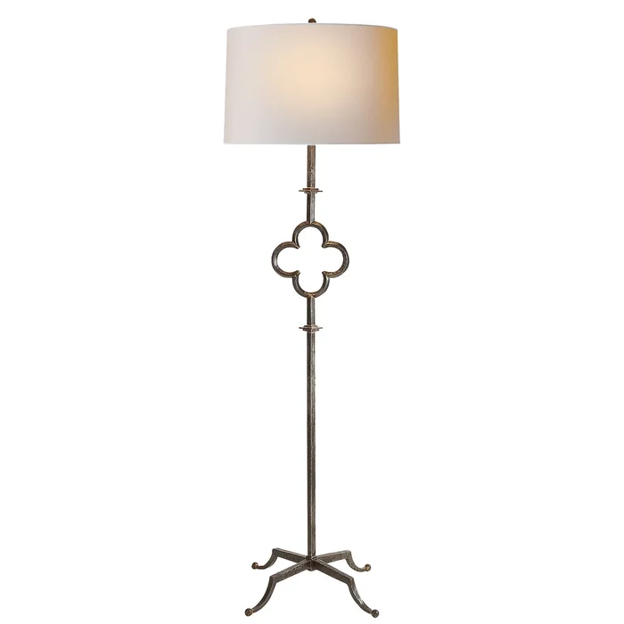 Quatrefoil Two Light Floor Lamp