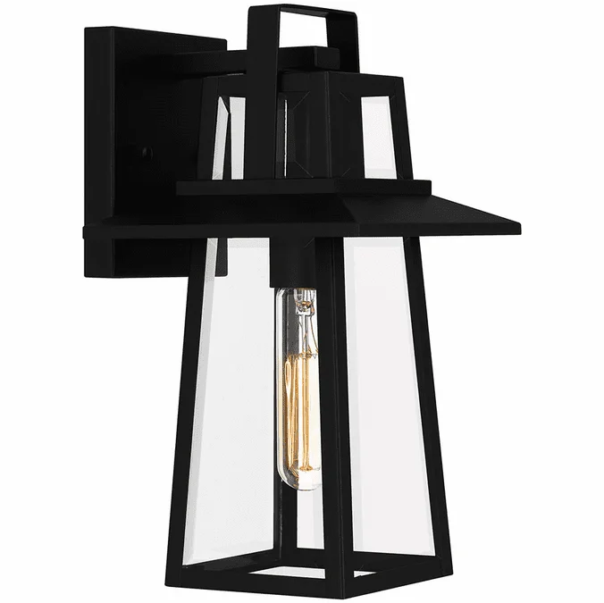 Quoizel DEV8407MBK Devonport Contemporary Matte Black Exterior 7″ Wall Lighting