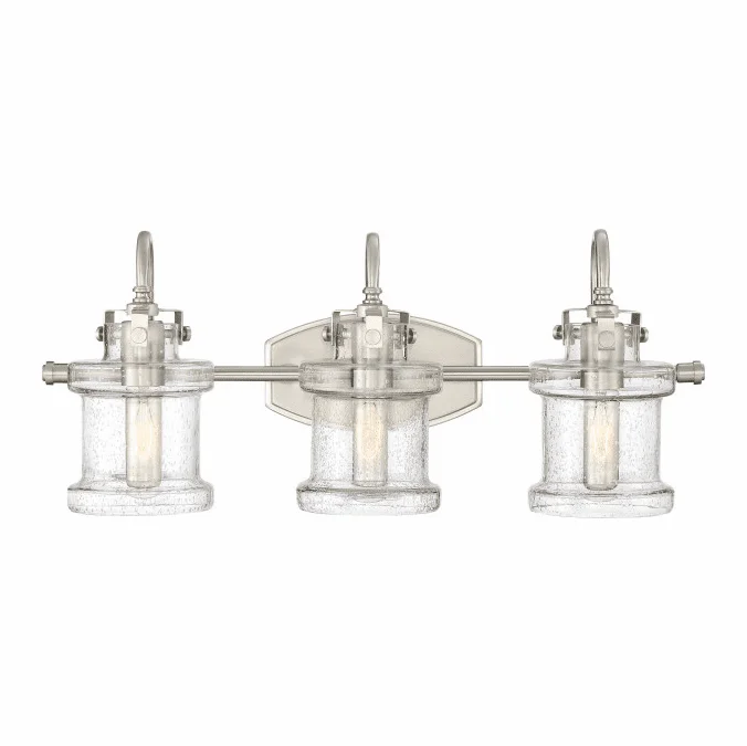 Quoizel DNY8603BN Danbury Modern Brushed Nickel 3-Light Bathroom Light