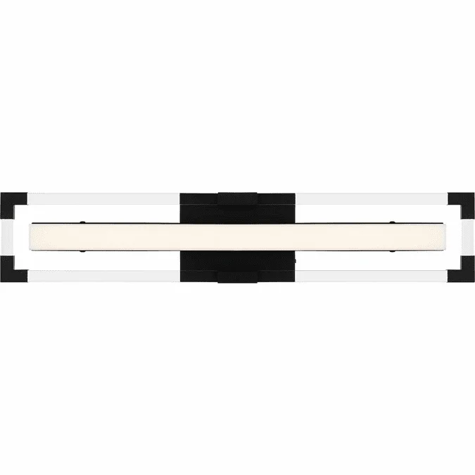 Quoizel PCEIA8524MBK Elias Contemporary Matte Black LED 24″ Bath Sconce