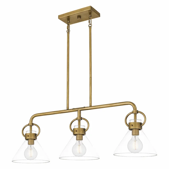 Quoizel WBS136WS Webster Modern Weathered Brass Island Lighting