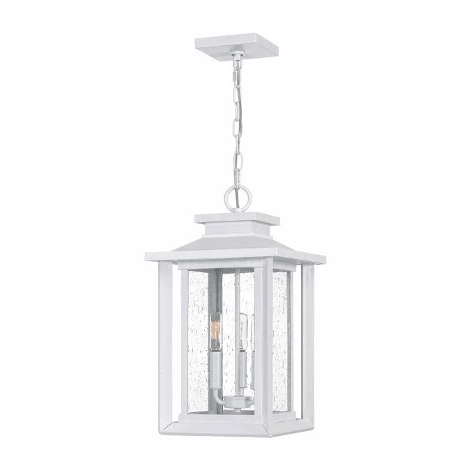Quoizel WKF1911W Wakefield White Lustre Outdoor Pendant Hanging Light