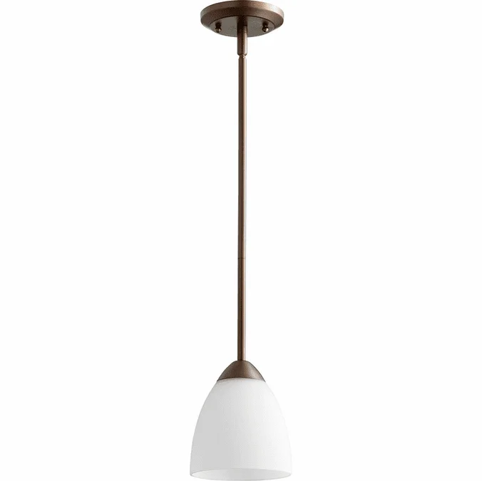 Quorum 3069-86 Barkley Oiled Bronze Mini Hanging Lamp
