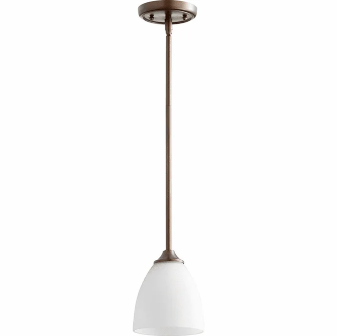 Quorum 3127-86 Jardin Oiled Bronze Mini Drop Ceiling Lighting