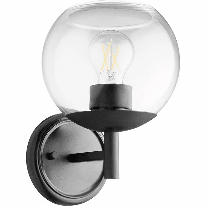 Quorum 578-1-59 Lyon Contemporary Matte Black Wall Sconce