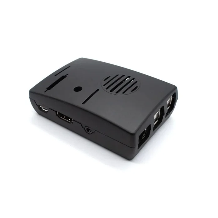 Raspberry Pi 3 ABS Case for raspberry pi 3, black, fan cooled LT-3B325