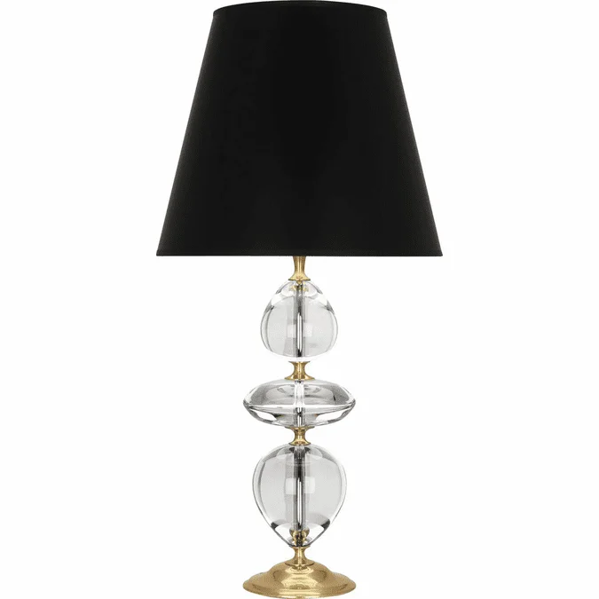 Robert Abbey 260B Williamsburg Orlando Clear Crystal with Brass Table Light