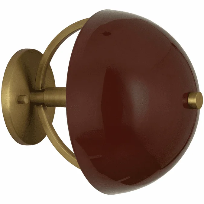 Robert Abbey 604OX Mavisten Edition Copernica Modern Lacquered Burnished Brass Wall Mounted Lamp