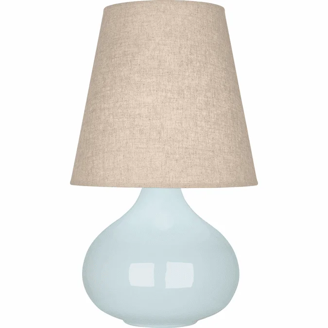 Robert Abbey BB91 June Baby Blue Glazed Ceramic 24″ Table Top Lamp