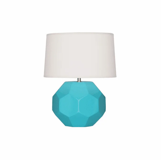 Robert Abbey EB02 Franklin Egg Blue Glazed Ceramic 9″ Table Top Lamp