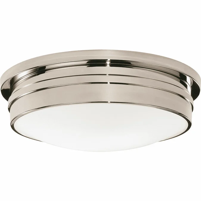 Robert Abbey S1317 Roderick Modern Polished Nickel 16″ Ceiling Light Fixture