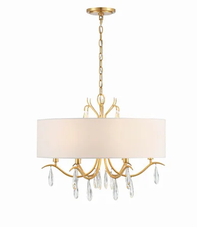 Rollins Six Light Chandelier in Antique Gold (60|ROL-18806-GA)