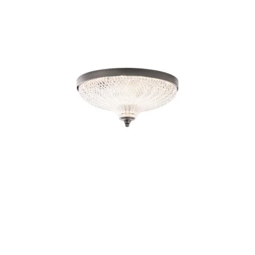 Roma 12IN LED 3000K/3500K/4000K 120V Flush Mount in Antique Nickel with Optic Crystal (168|S6012-704O)