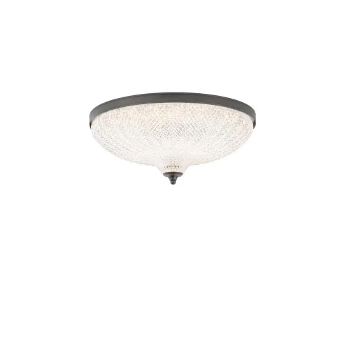 Roma 16IN LED 3000K/3500K/4000K 120V Flush Mount in Antique Nickel with Optic Crystal (168|S6016-704O)