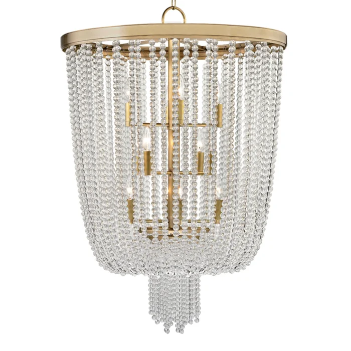 Royalton 12-Light Chandelier in Aged Brass 26L x 26W x 37.5H
