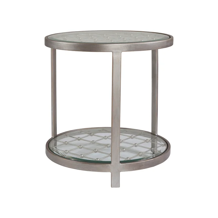 royere round end table