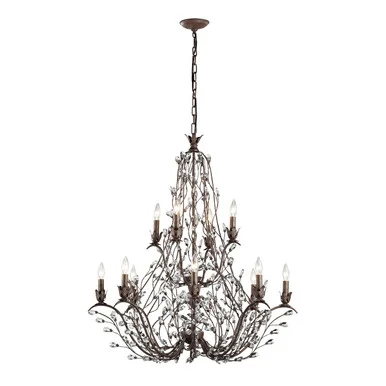 Sagemore 12 Light Chandelier in Bronzed Rust (45|18147/8+4)